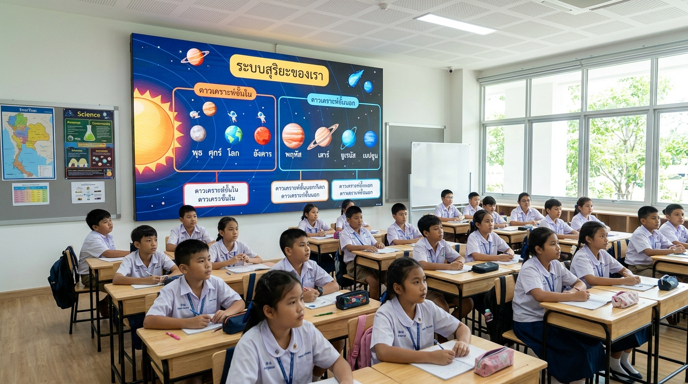 จอ LED สำหรับโรงเรียน: ยกระดับการเรียนรู้สู่ยุคดิจิทัล